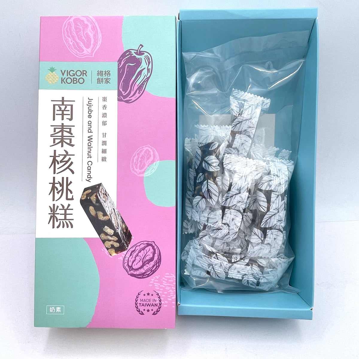 Vigor Kobo Jujube And Walnut Candy (Lacto-Vegetarian)160g南棗核桃糕