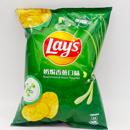 Lay's Sour Cream & Onion Flavored Potato Chip 49g 樂事奶焗香葱口味