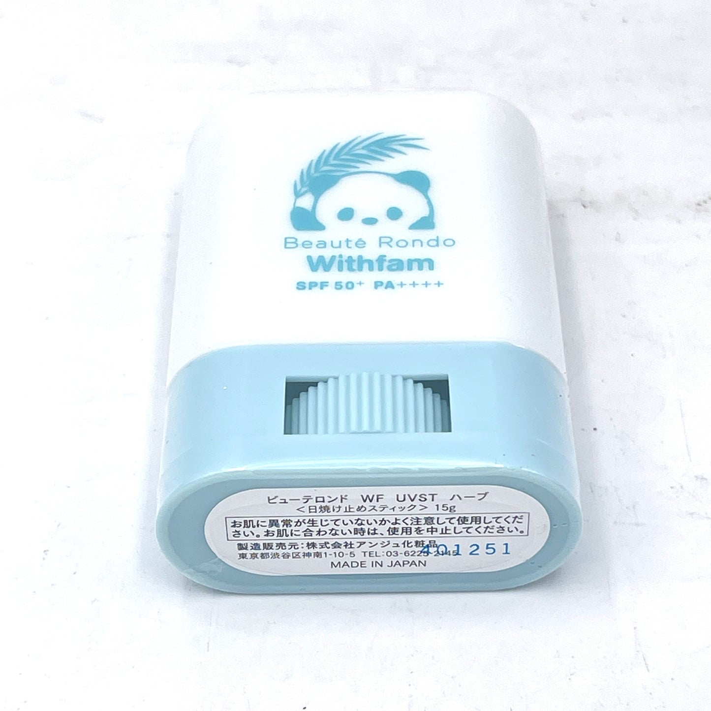 Beauté Rondo Withfam UV Stick SPF50+PA++++ Botanical Herb Scent 15g