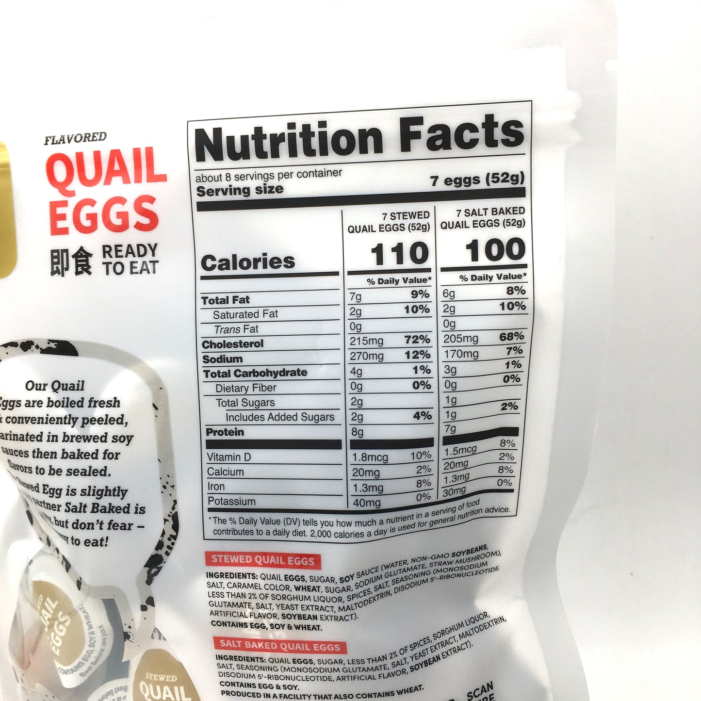 The Snack Yard Flavored Quail Eggs 14.1oz(400g)