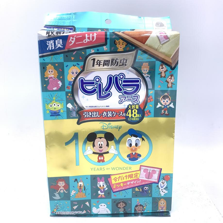 Earth Insect Repellent Ball for Closet Drawers Floral Scent 48pcs米奇圖案衣櫃抽屜用防黴防蟲除臭顆粒