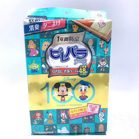 Earth Insect Repellent Ball for Closet Drawers Floral Scent 48pcs米奇圖案衣櫃抽屜用防黴防蟲除臭顆粒