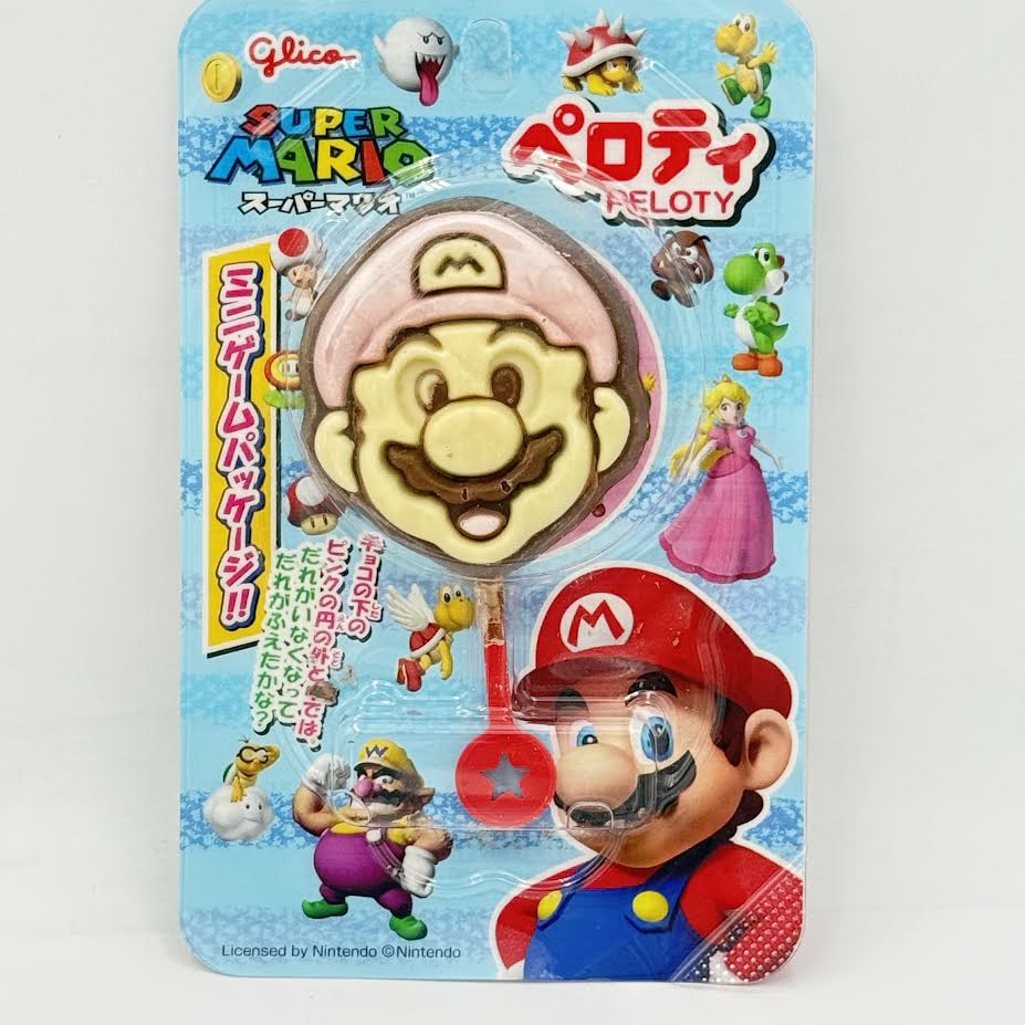 (2pack)Glico Super Mario Peloty Chocolate In The Shape Of Mario 20g