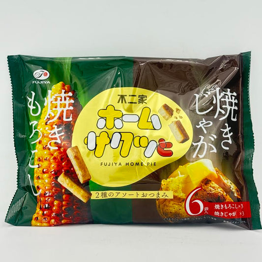 Fujiya Home Pie Sakutto Corn & Potato Snack 96g/(6bags)