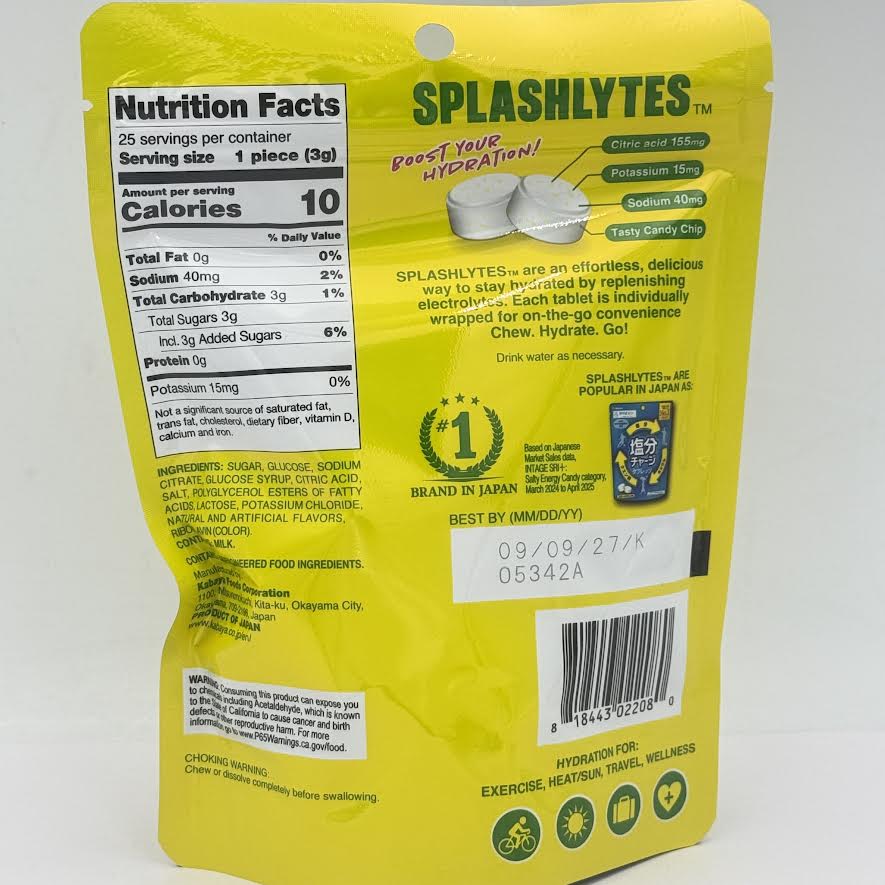 Kabaya Splashlytes Zesty Citrus Splash 75g