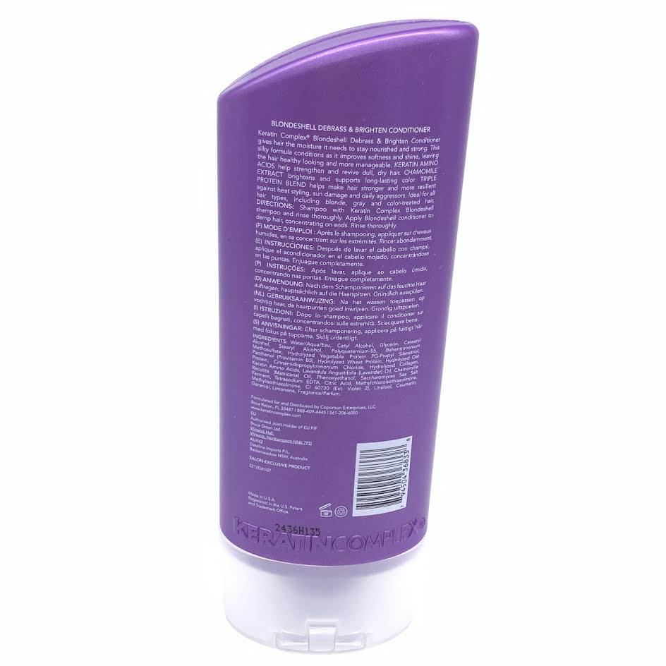 Keratin Complex Blondshell Debrass & Brighten Conditioner, 400 ml / 13.5 fl oz