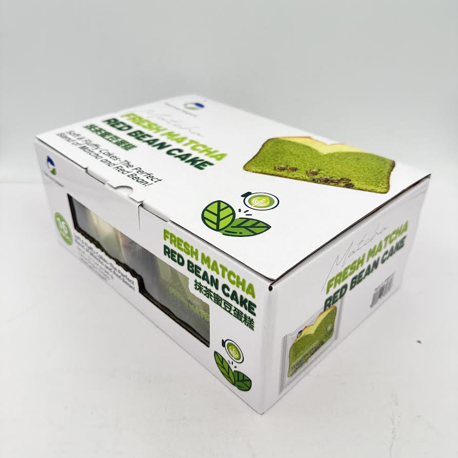 Success Import Fresh Matcha Red Bean Cake 880g/(16pcs)抹茶蜜豆蛋糕