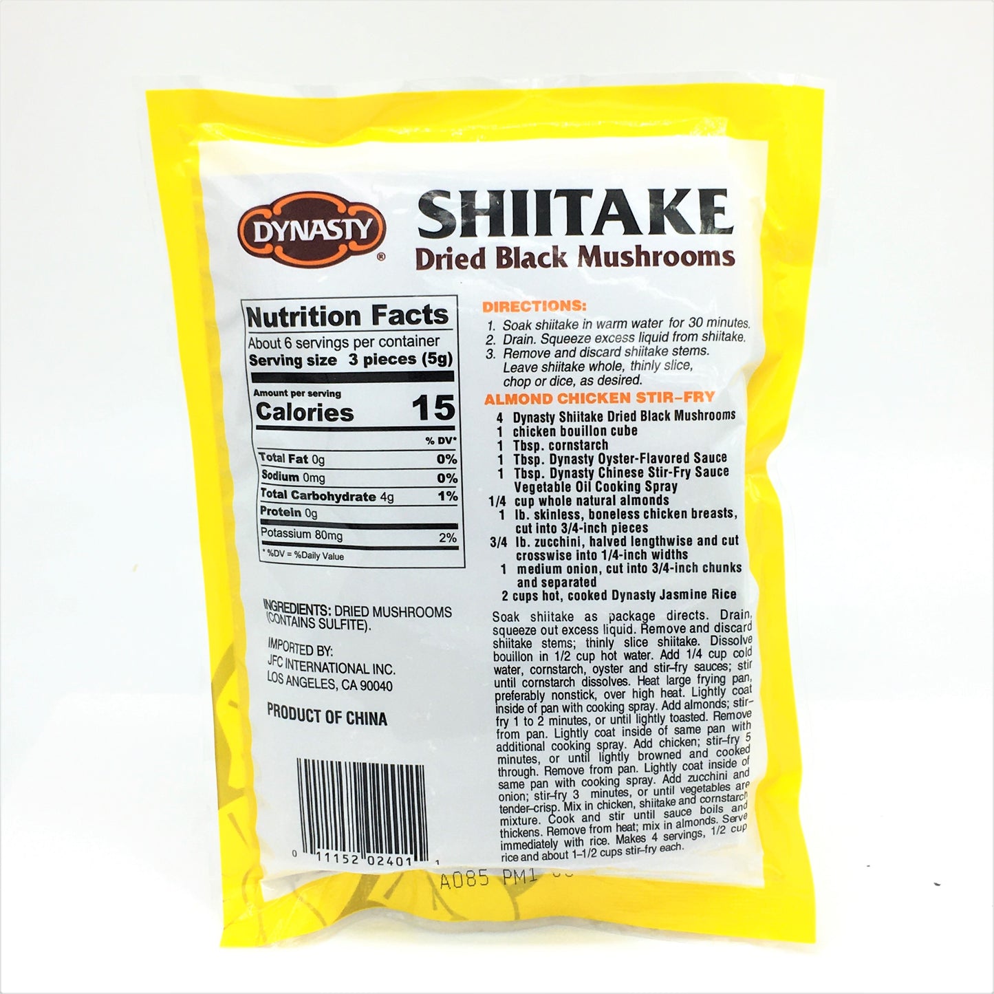 Dynasty Shiitake Dried Black Mushrooms 1oz