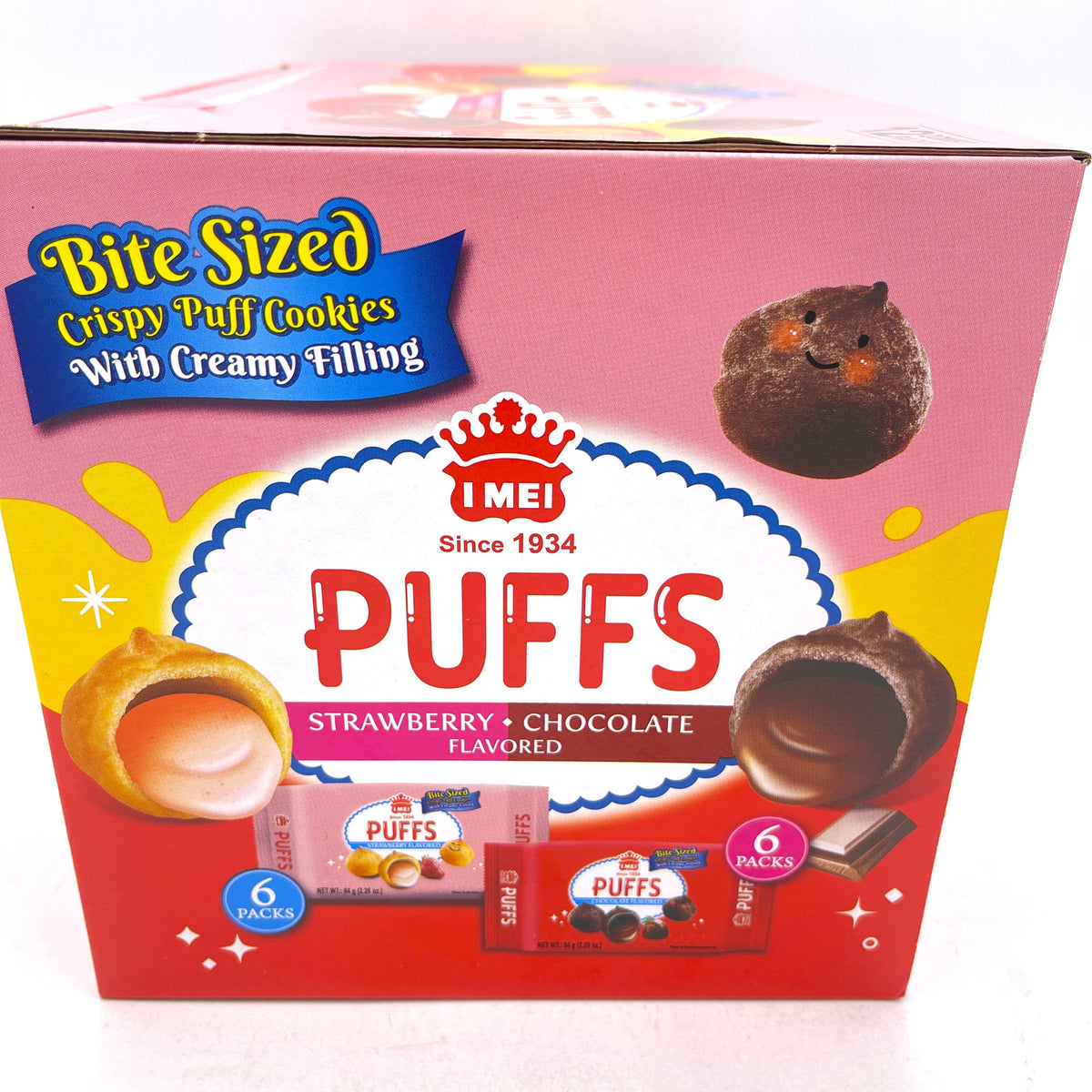 Imei Cream Puff Strawberry & Chocolate Flavored 27.1oz/768g