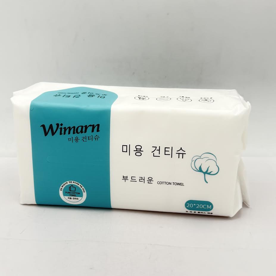Wimarn Cotton Towel Size:20*20cm/(190g)韩国维曼一次性洗脸巾