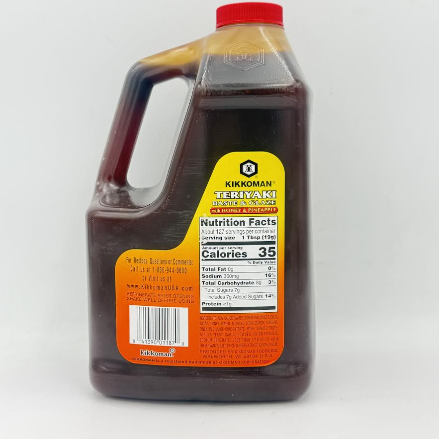Kikkoman Teriyaki Baste & Glaze With Honey & Pineapple 5lb5oz/(2.41kg)