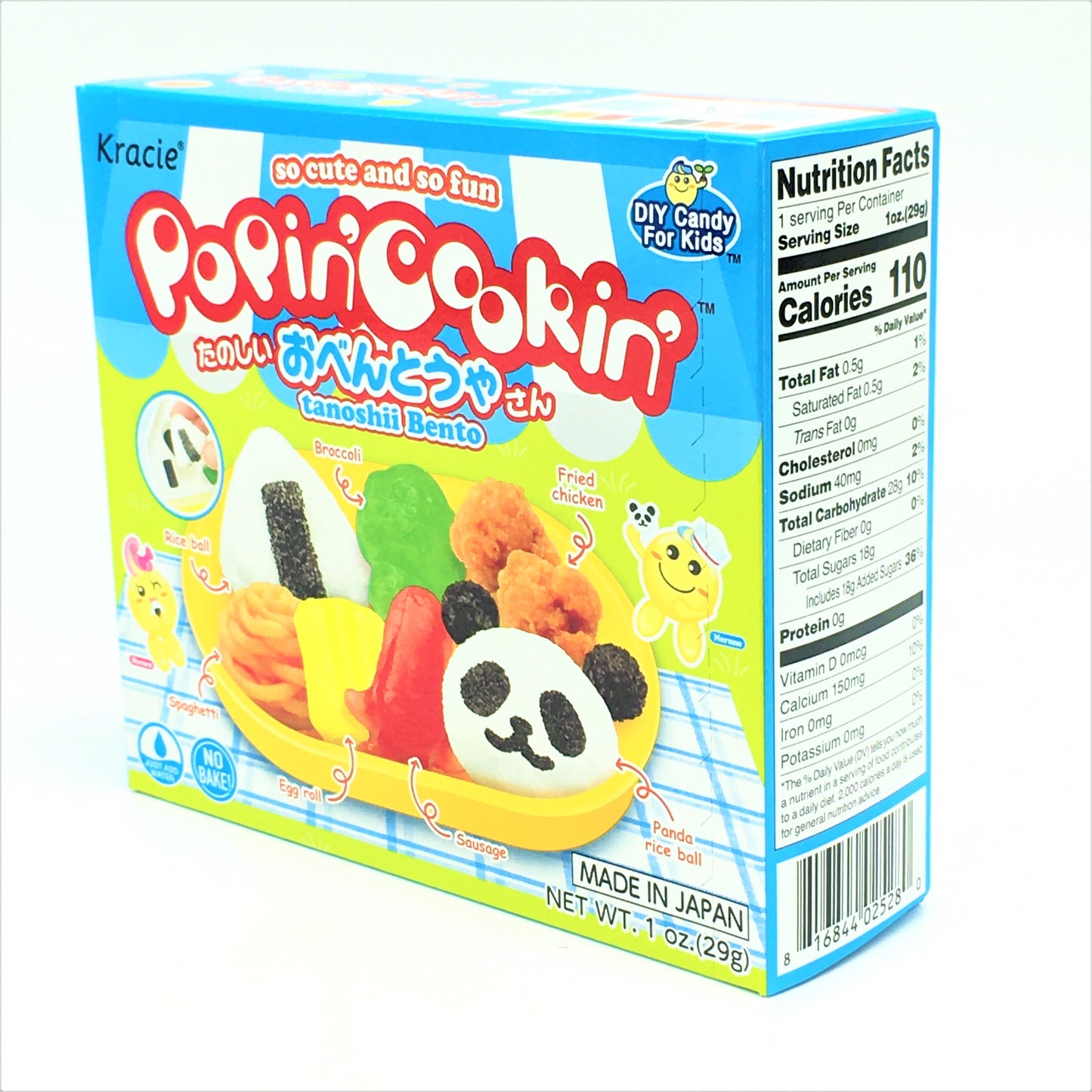 Kracie Popin' Cookin' Diy Japanese Candy Kit , Tanoshii Bento , 29g