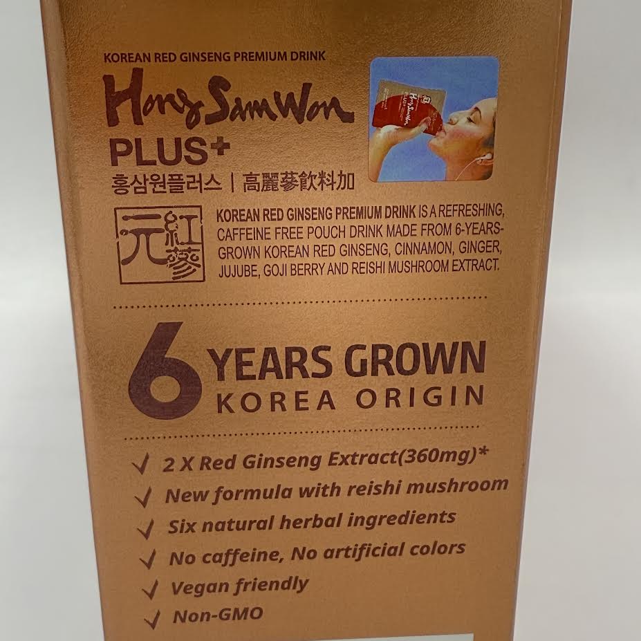 Cheong Kwan Jang Korean Red Ginseng Premium Drink Hong Sam Won Plus 50.72oz/(30bag)