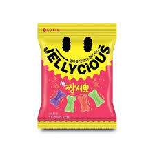 Lotte Korea Jellycious Gummy Fruit Jelly - Fruit Flavor 51gX2bag