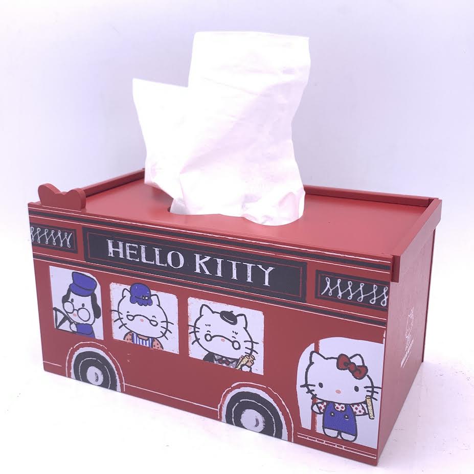 Hello Kitty Sesame Egg Roll(Wooden Facial Tissue Box)192g芝麻蛋捲