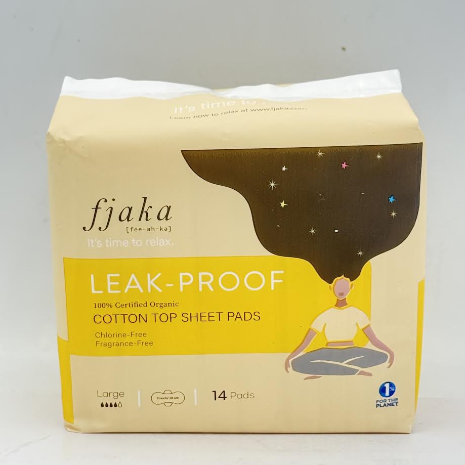 Fjaka Leak-Proof Cotton Top Sheet Pads 14pads
