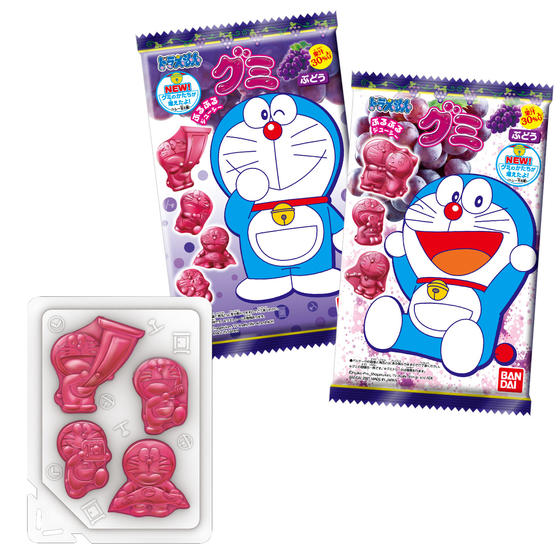(2CT) Bandai Doraemon Gummy Grape Flavor13g萬代 葡萄軟糖