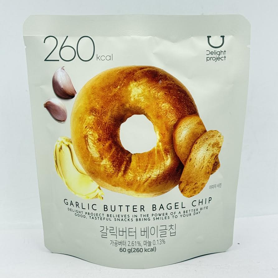 (2CT) Delight Project Garlic Butter Bagel Chip 60g大蒜奶油口味貝果餅乾