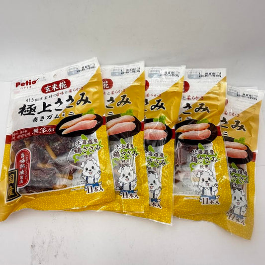 (5bag)Petio Super Chicken Breast Rolled Gummy 11pcs