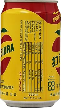 Taiwanese Apple Soda Drink - Apple Sidra 66oz/(330mlx6cans)蘋果西打