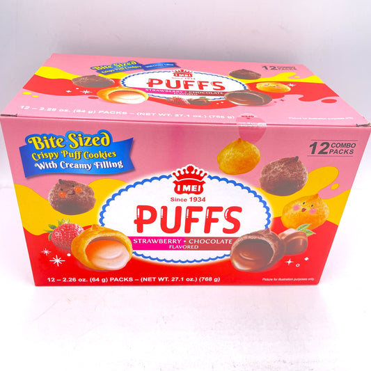 Imei Cream Puff Strawberry & Chocolate Flavored 27.1oz/768g