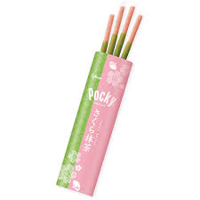 Glico Limited Edition Pocky Sakura Matcha Biscuit Sticks 8packs 3.35oz/95g巧克力餅乾棒 櫻花抹茶味
