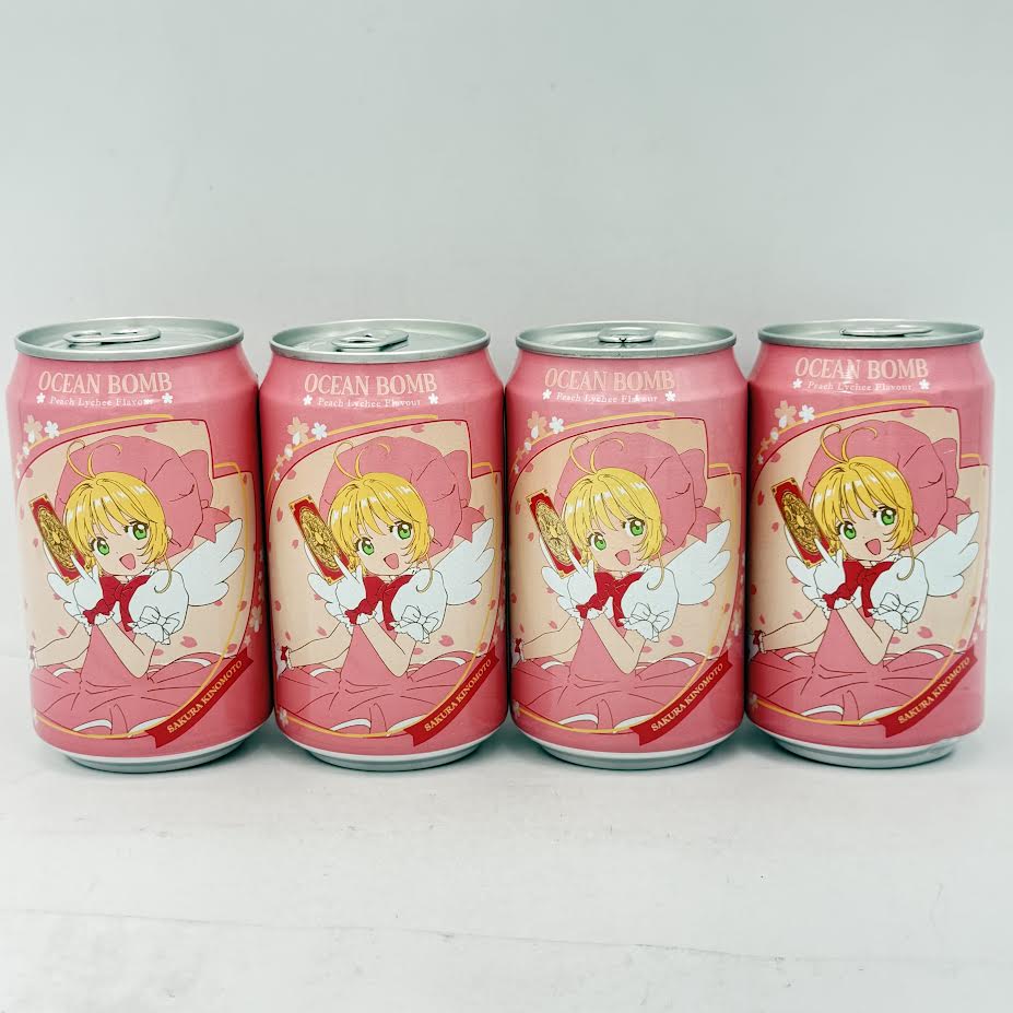 Ocean Bomb Peach Lychee Flavour Sparkling Water 330mlx4can桃子荔枝風味汽泡水