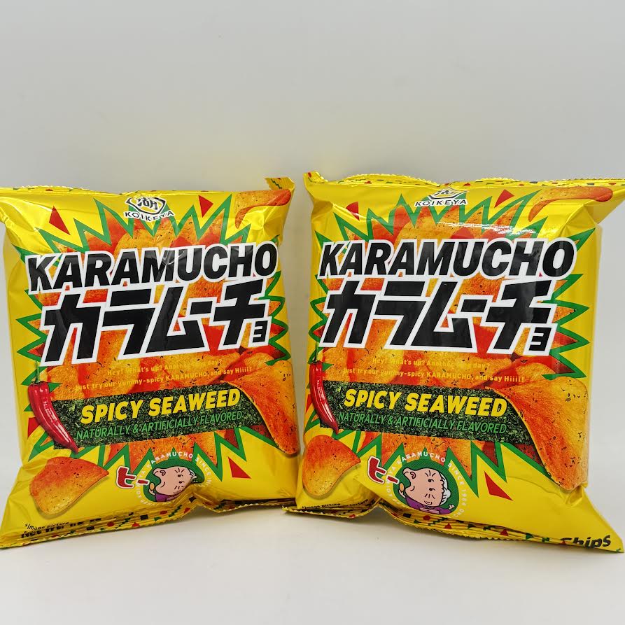 Koikeya Karamucho - Spicy Seaweed Potato Chips 54gx2bags