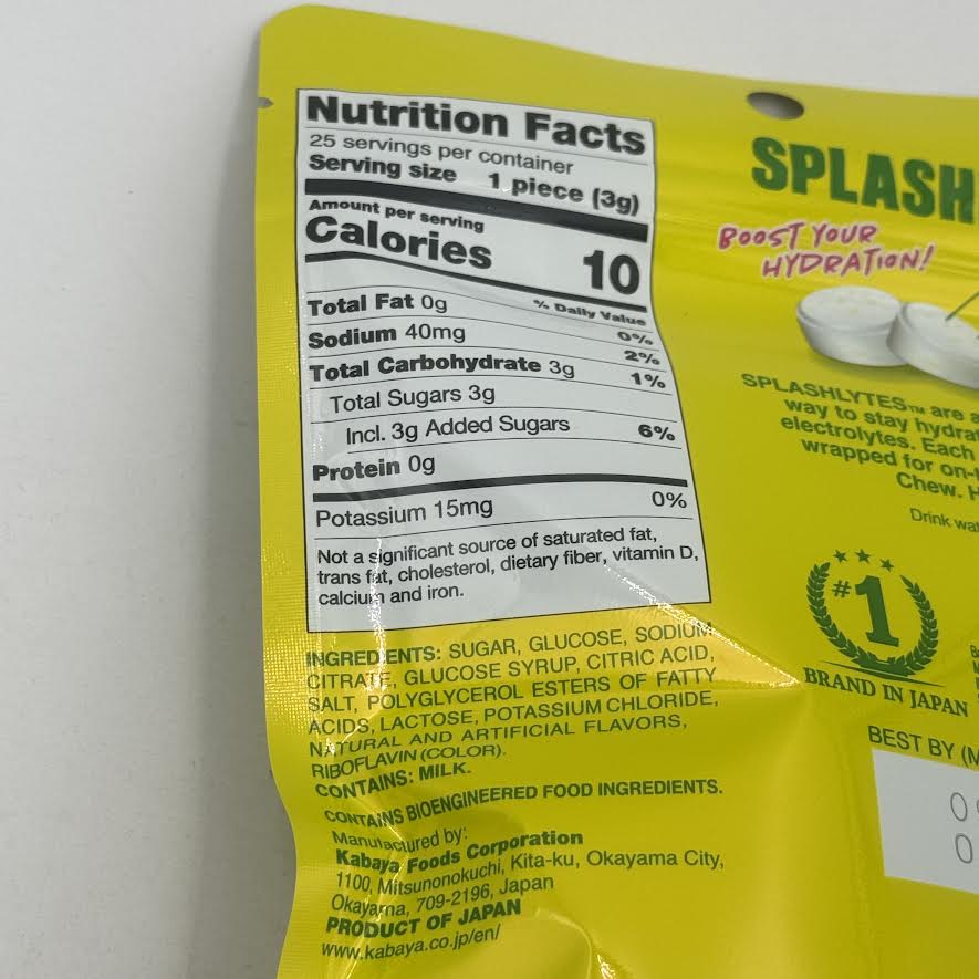Kabaya Splashlytes Zesty Citrus Splash 75g