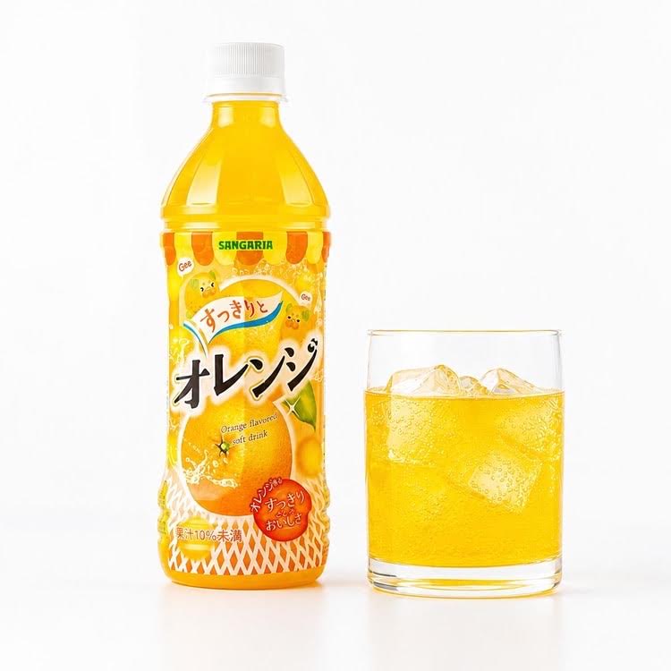 Sangaria Orange Flavored Soft Drink 500mlx4bottle
