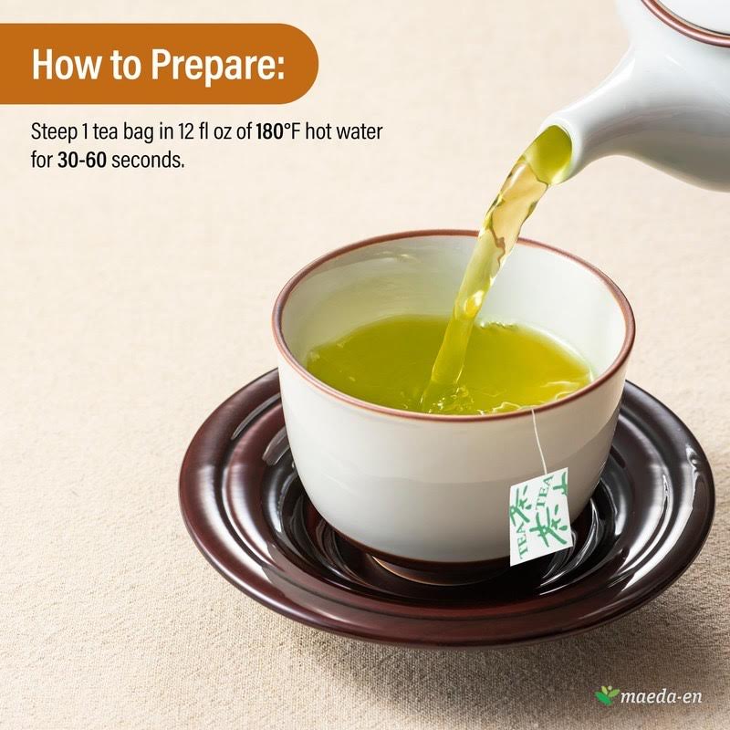 Maeda-En Naked Green Organic Sen-Cha With Matcha 24g/(12tea bags)
