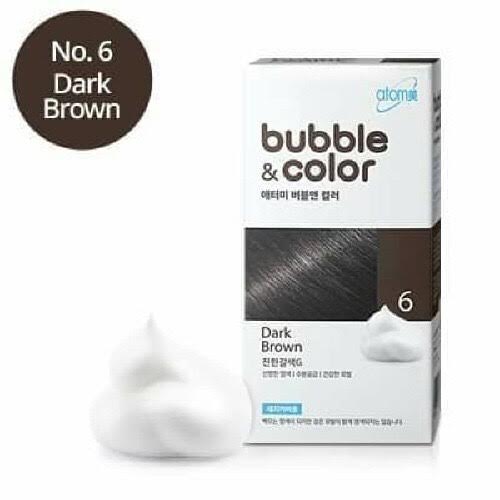 Atomy Bubble & Color - #6 Dark Brown Easy Self Hair Dye Hair Styling