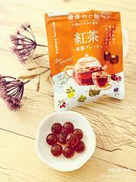 (2 Packs)Kanro Plum Honey Healthy Throat Candy -Black Tea Flavor 80g 紅茶蜂蜜健康潤喉糖