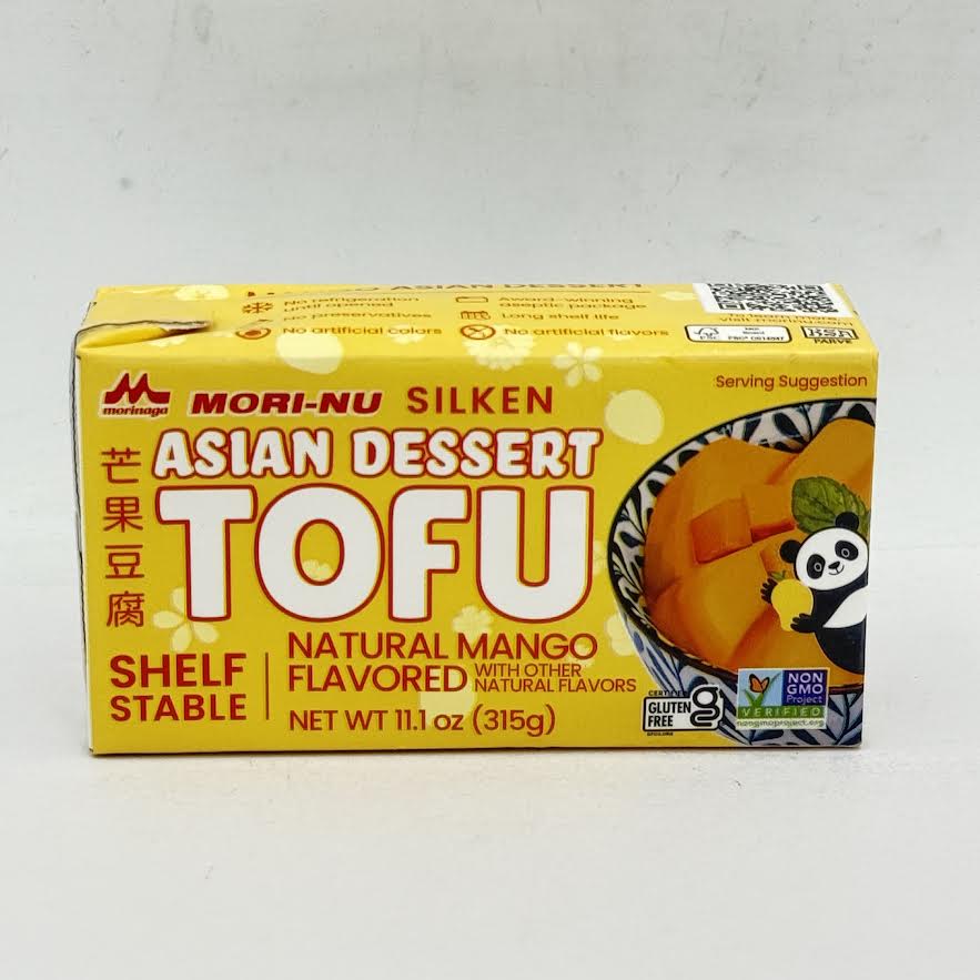 Mori-Nu Silken Asian Dessert Tofu Natural Mango Flavored 11.1oz/(315g)芒果豆腐