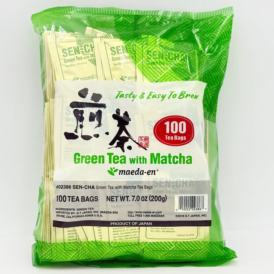 Maeda-En Green Tea With Matcha 200g/(100tea bags)绿茶和抹茶茶包
