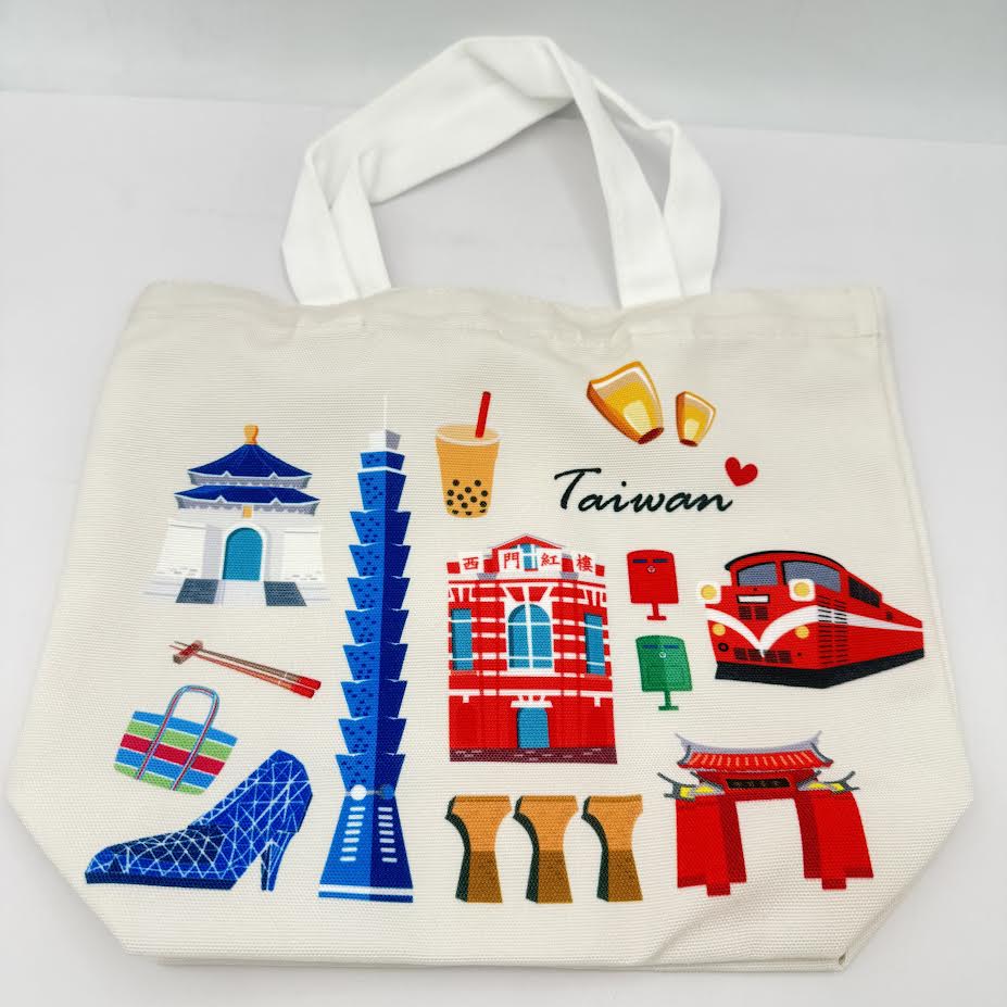 Taiwan Commemorative Edition Canvas Tote Bag 台灣景點