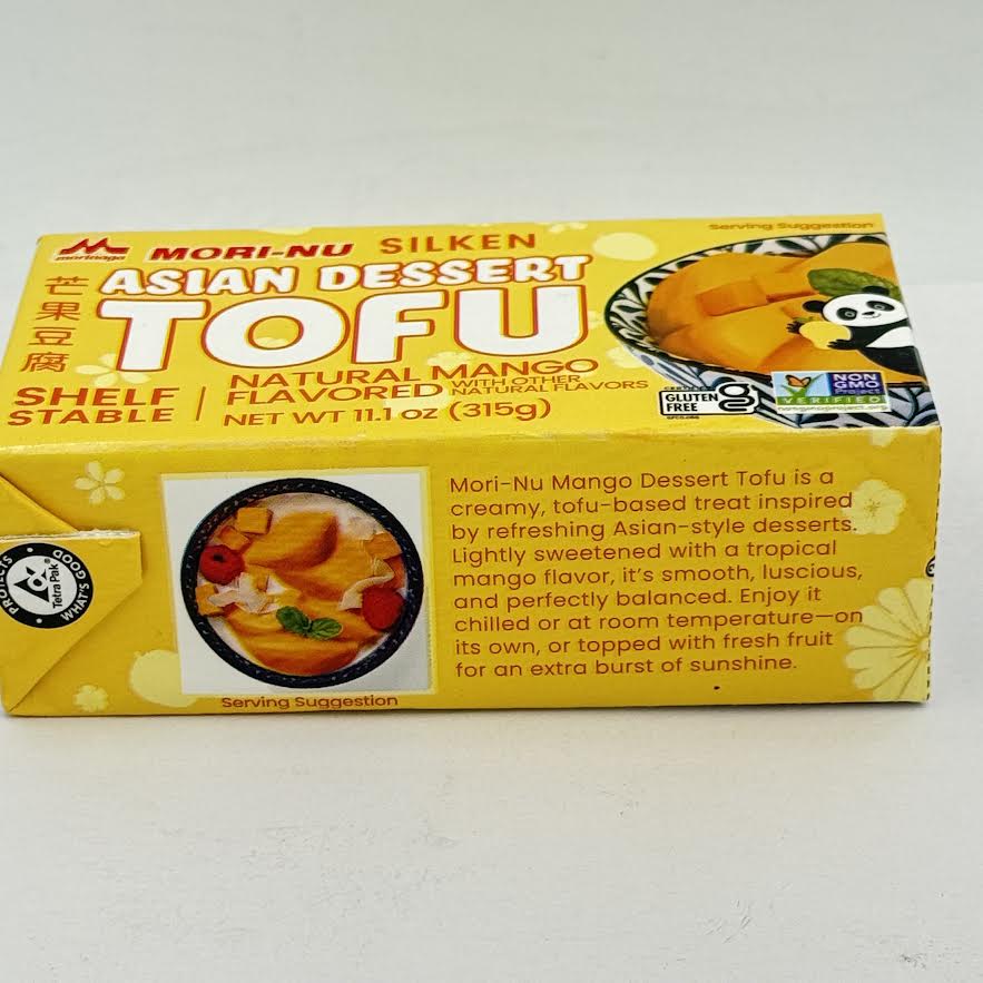 Mori-Nu Silken Asian Dessert Tofu Natural Mango Flavored 11.1oz/(315g)芒果豆腐