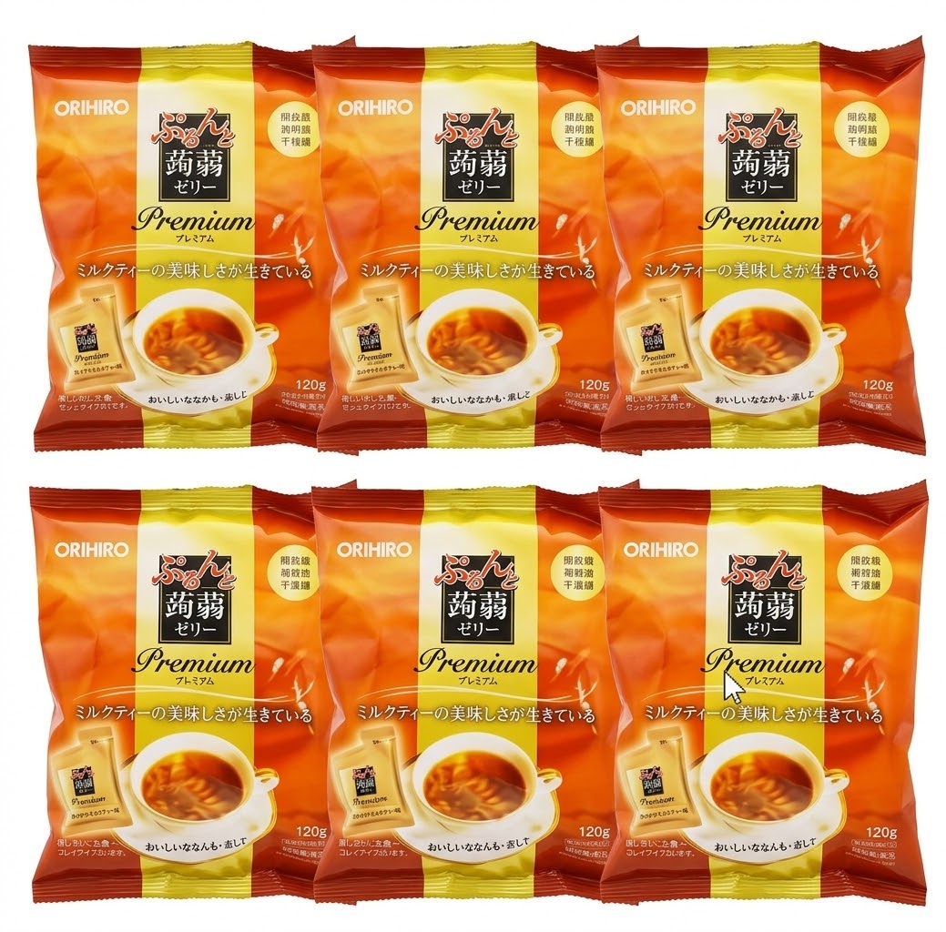 (6CT) Orihiro Konjac Jelly Premium MilkTea 120g