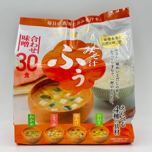 Hikari Instant Fu Miso Soup Awase 15.5oz/(30packs)
