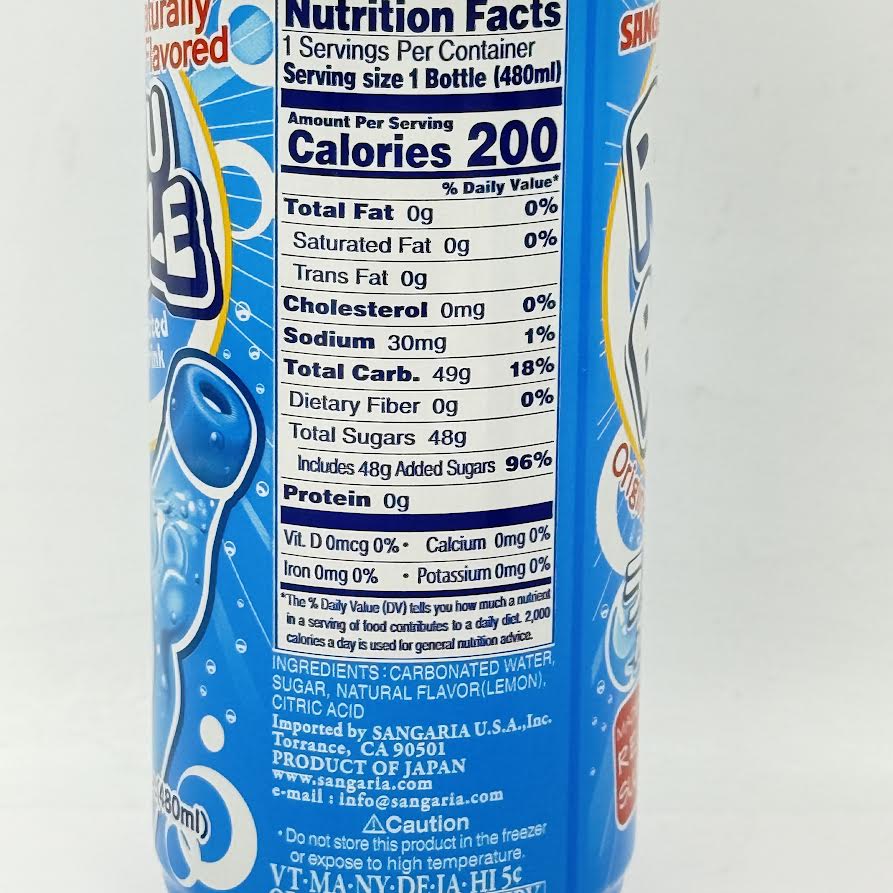 Sangaria - Original Flavor Carbonated Soft Drink 480mlx4can