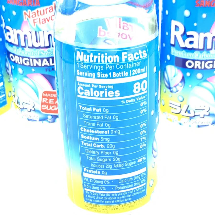Sangaria Ramune Japanese Soft Drinks Mix Favor Combo 6.76 Fl Oz X7
