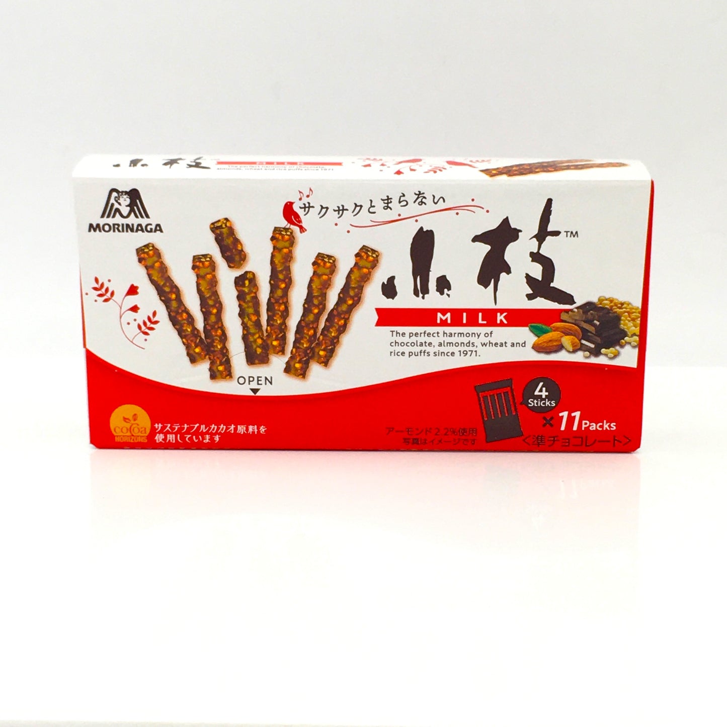 Morinaga Koeda Milk Chocolate With Almond 64.9g (4 x11bags)