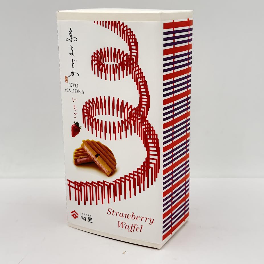 Wakou Kyo Madoka Ichigo Cookie Butter Waffle Strawberry Flavor 140g/5pcs草莓華夫餅