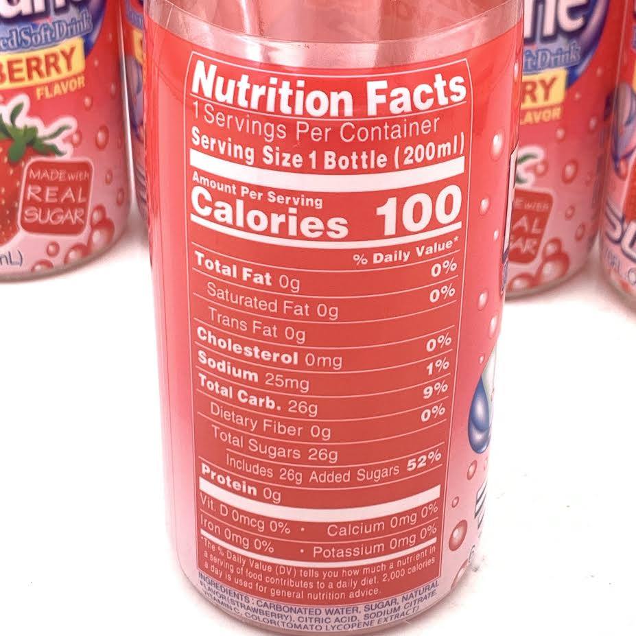 Sangaria Ramune - Strawberry Flavor 200mlx6bottle三佳麗 彈珠汽水 草莓口味
