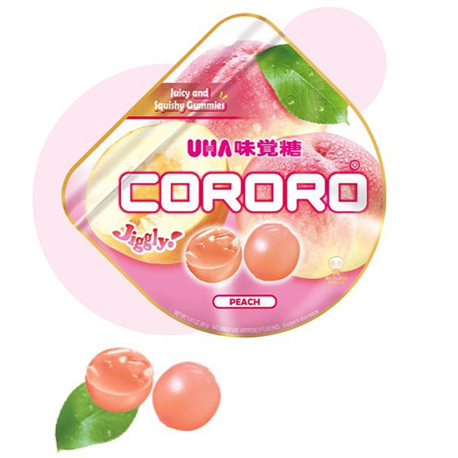 (3CT)Uha Mikakuto Cororo - Peach Juicy And Squishy Gummies 40g