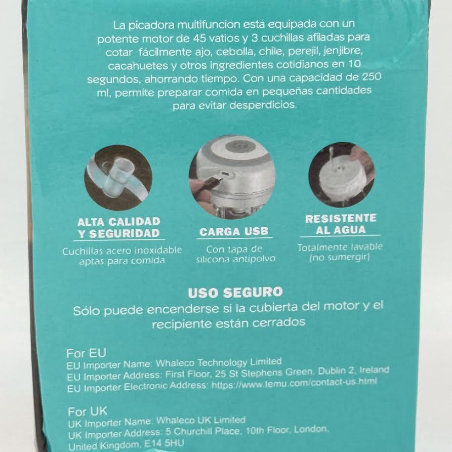 Picadora Multifuncion Garlic Minces Mixer