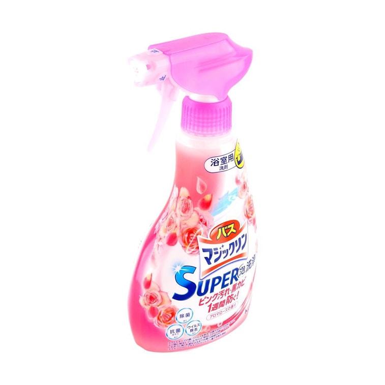 Kao Super Magiclean Bath Clean Rose Scent Cleaner 350ml玫瑰花香浴室除菌消臭清潔噴霧