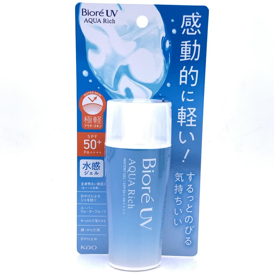 Kao Biore UV Aqua Rich Watery Gel SPF 50+ PA++++ 70ml花王碧柔水凝系列微米级保濕防曬凝膠