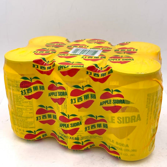 Taiwanese Apple Soda Drink - Apple Sidra 66oz/(330mlx6cans)蘋果西打