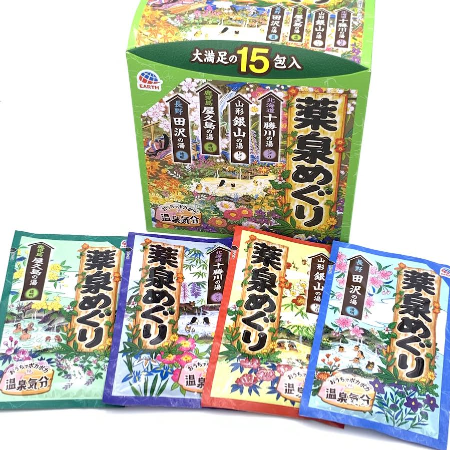 Earth Seiyaku Hot Spring Bath Powders 30g x15bags
